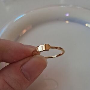 Gorjana Gold Initial Ring - T
